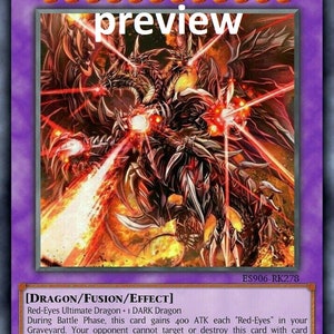 Ojos Rojos Formurst Dragón Negro orica tarjeta personalizada obelisco torturador dragón alado de ra dioses egipcios dios alterado