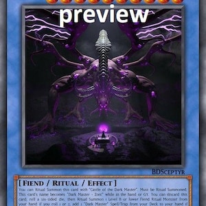Dark Master-Last Zorc orica custom card  obelisk tormentor winged dragon of ra egyptian gods god altered