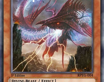 Slifer the Sky Dragon GX Gold Metal Yugioh Pokemon Card - Etsy