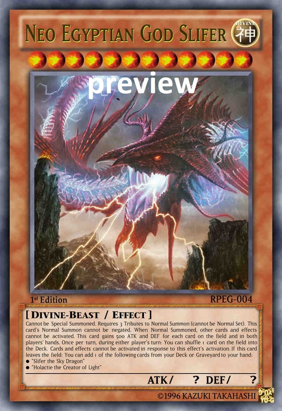 Godzilla Earth Orica Custom Card Obelisk Tormentor Winged 