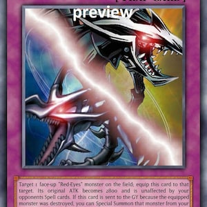 Red-Eyes Metalmorph orica custom card obelisco tormentor alado dragón de ra dioses egipcios dios alterado
