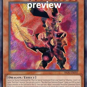 Neo Red-Eyes Darkness Dragon orica tarjeta personalizada obelisco torturador dragón alado de ra dioses egipcios dios alterado