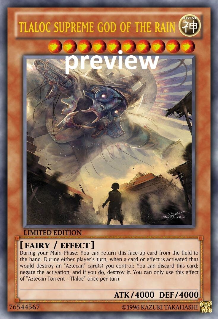 Tlaloc Supreme God of the Rain Orica Custom Card Obelisk Tormentor Winged Dragon of Ra Egyptian Gods God Altered - Etsy Tlaloc Supreme God of the Rain Orica Custom Card Obelisk Tormentor Winged Dragon of Ra Egyptian Gods God Altered - Etsy