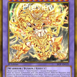 Arcana luster paladin orica custom card dragon obelisk tormentor winged dragon of ra egyptian gods god yu gi oh black soldier altered