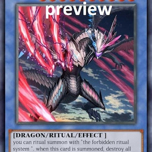 Black Hazard Dragon orica custom card obelisk tormentor winged dragon of ra egyptian gods god altered