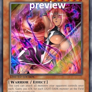 Knight of Darkness Ingrid orica custom card  obelisk tormentor winged dragon of ra egyptian gods god altered