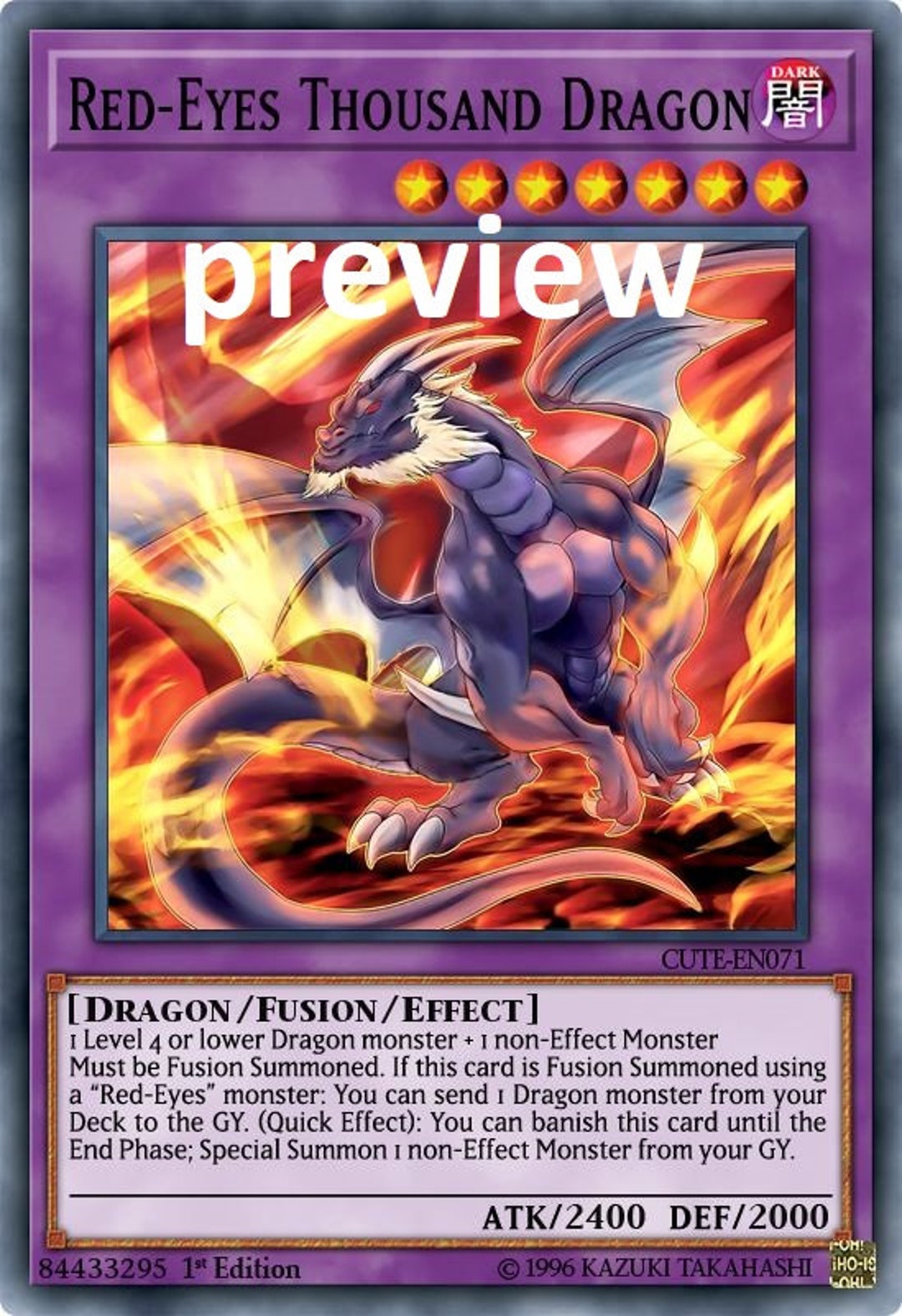 Red-eyes Thousand Dragon Orica Custom Card Obelisk Tormentor Winged Dragon  of Ra Egyptian Gods God Altered - Etsy Norway