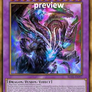 Dragon Suprématie aux Yeux Bleus Orica Carte Personnalisée Obélisque Tourmenteur Dragon Ailé de Ra Dieux Égyptiens Dieu Altéré