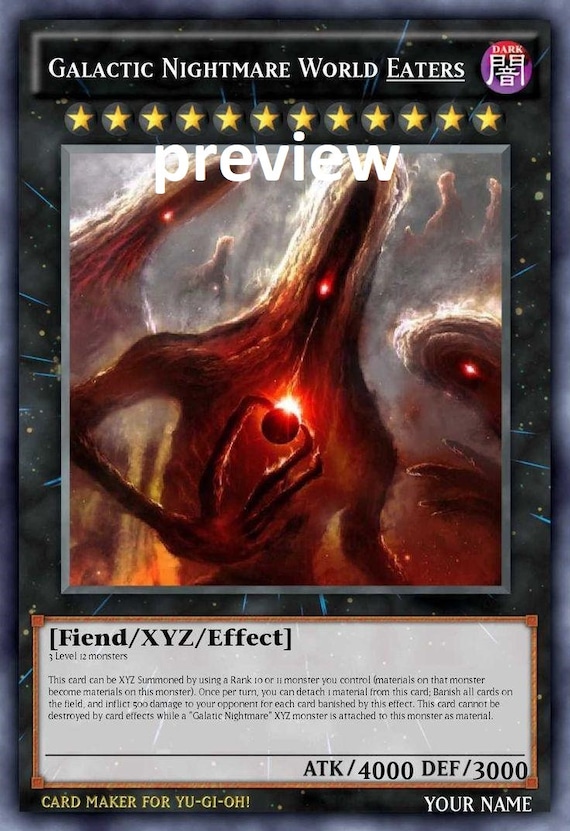 Galactic Nightmare World Eaters Orica Custom Card Obelisk Tormentor Winged  Dragon of Ra Egyptian Gods God Altered - Etsy