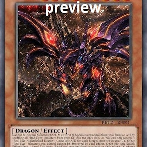 Red-Eyes Nightshroud Dragon orica tarjeta personalizada obelisco torturador dragón alado de ra dioses egipcios dios alterado