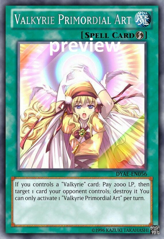 Valkyrie Primordial Art Orica Custom Card Obelisk Tormentor Winged Dragon  of Ra Egyptian Gods God Altered - Etsy