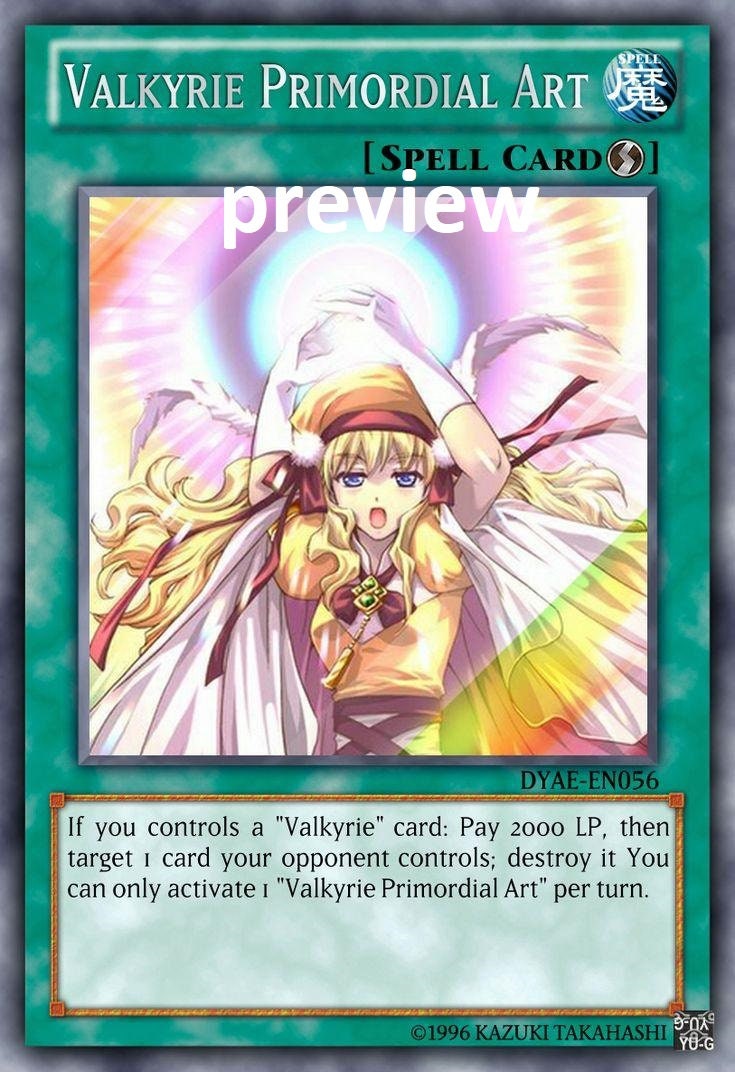 new valkyrie cards yugioh Yu-Gi-Oh! - Erste - SHVA-EN003 - Super Rare - 1st Edition Effect Monster Valkyrie Freya Orica Custom Card