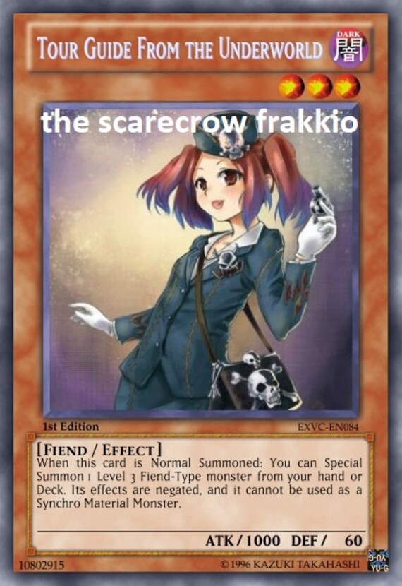 Tour Guide From the Underworld Orica Custom Card Dragon Etsy