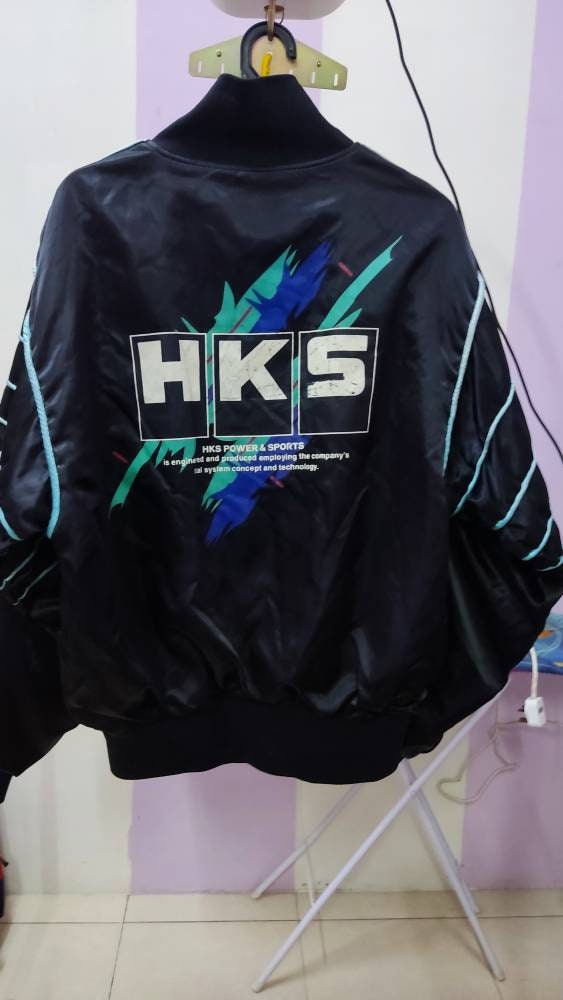 HKS Spill Oil Vintage Jacket Etsy