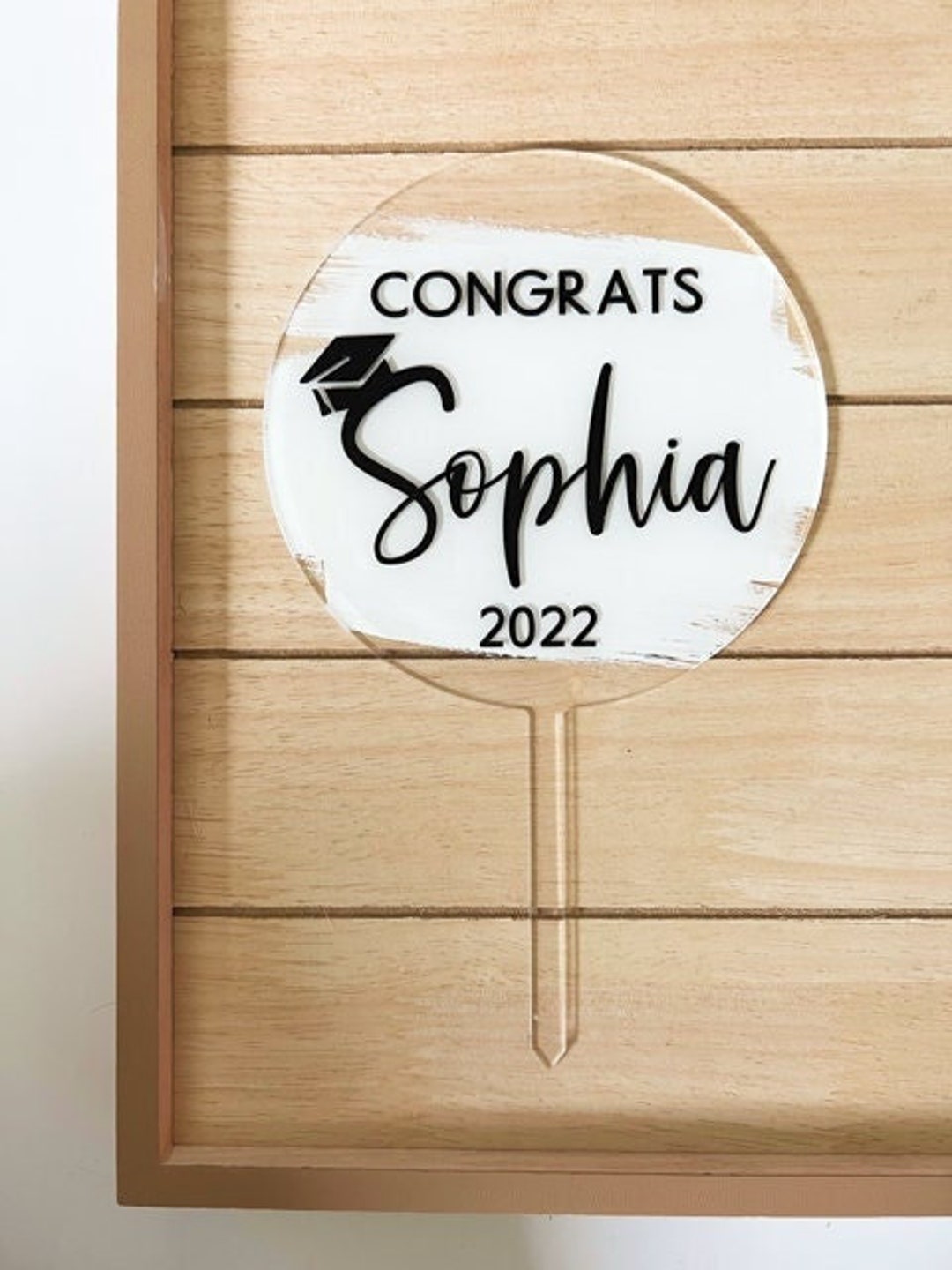 Personalized Graduation Cake Topper Acrylic Graduating Cake Topper