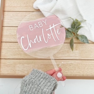 personalized baby shower cake topper | custom acrylic cake topper | baby shower decor | baby name cake topper | gender reveal | girl or boy