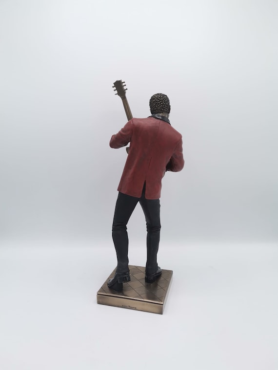 Agatige Gitarrist-Figur – Eisen-Statue, 8x8x18 Cm, Schwarz, Deko Für Wohnzimmer, Büro Oder Als Geschenk