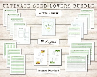 Ultimate Seed Lovers Bundle - Vertical Format, seed growing organization, gardening organization