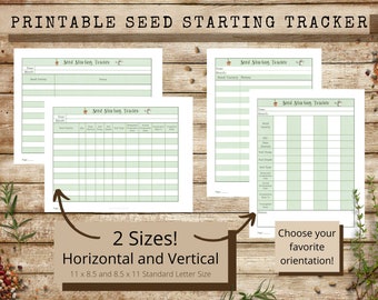 Printable Seed Starting Tracker Sheets