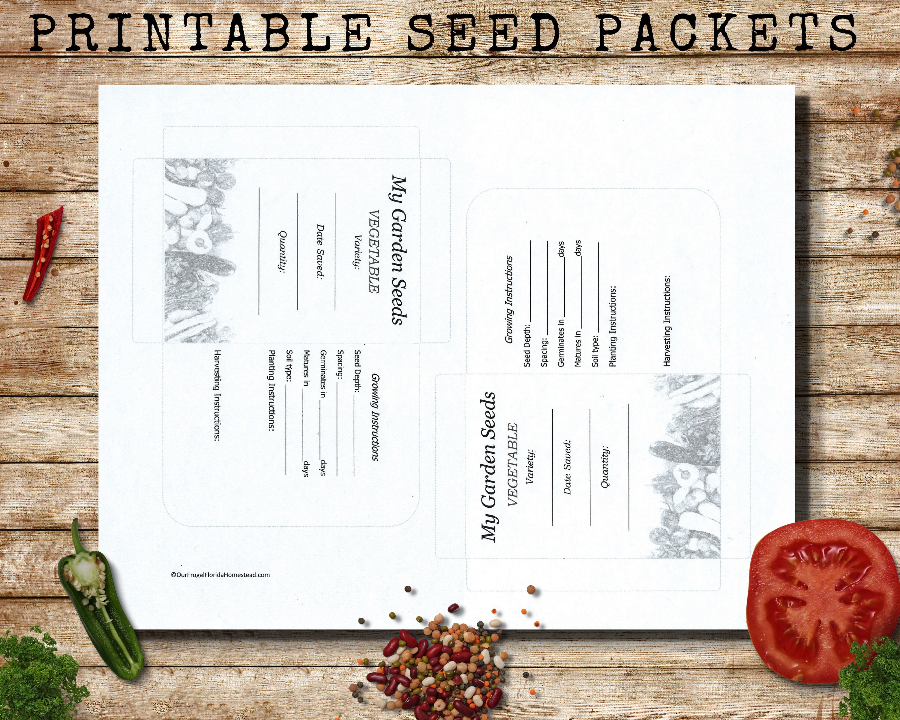 25+ Free Seed Packet Printables & Templates: New 2023 Update