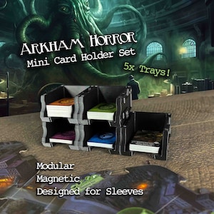 Modular Mini Card Deck Tray Organizer System for Arkham Horror 3e