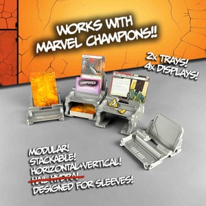 Set di porta carte modulari serie 3 compatibili con Marvel Champions