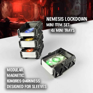 Nemesis Lockdown Card Holder Set: Mini Euro/USA, Magnetic, Stackable