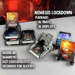 Nemesis Lockdown Sci-fi Card Deck Tray Holder System (Mk.II)