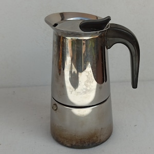 Quality GB (Guido Bergna) stovetop moka pot,  Italian espresso maker, six cup coffee pot