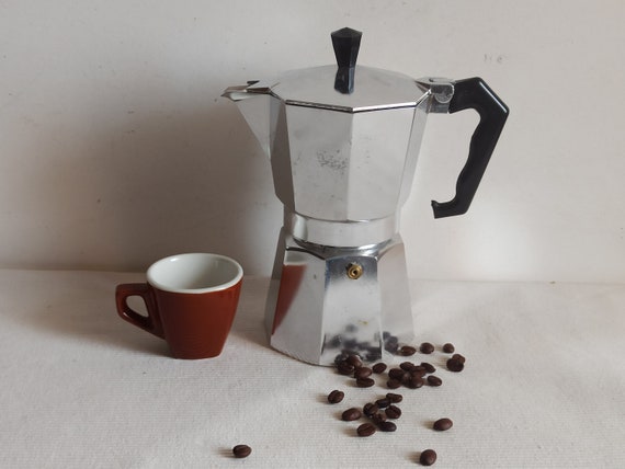 Morenita Classic 6 Cups Vintage Stovetop Moka Pot Retro Italian Espresso Maker Old School Coffee Pot Etsy Canada