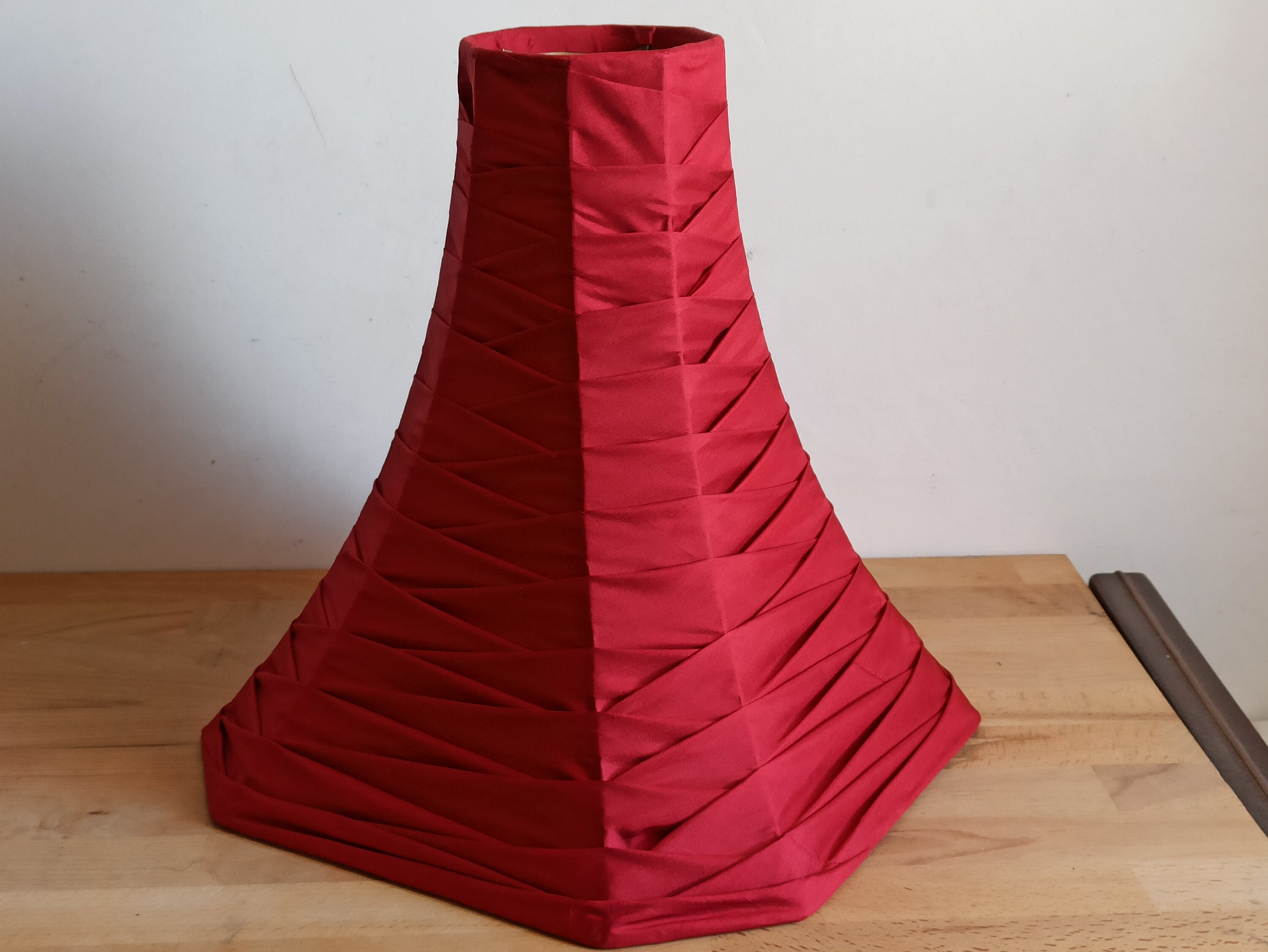 Beautiful Vintage Lampshade Dark Red Lamp Shade 1980s - Etsy