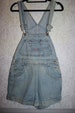 Vintage Denim Short Dungaree Overalls. Jeans Wear Size Small 