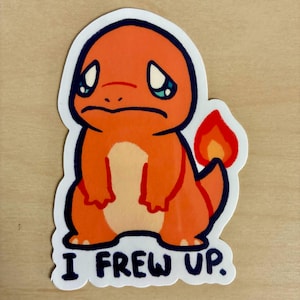 Poke I frew up meme Sticker