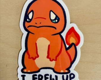 Poke I frew up meme Sticker
