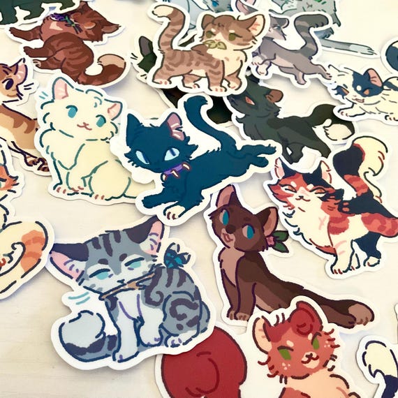 50+ Warrior Cats Stickers Warriors Stickers 2.5in Vinyl waterproof