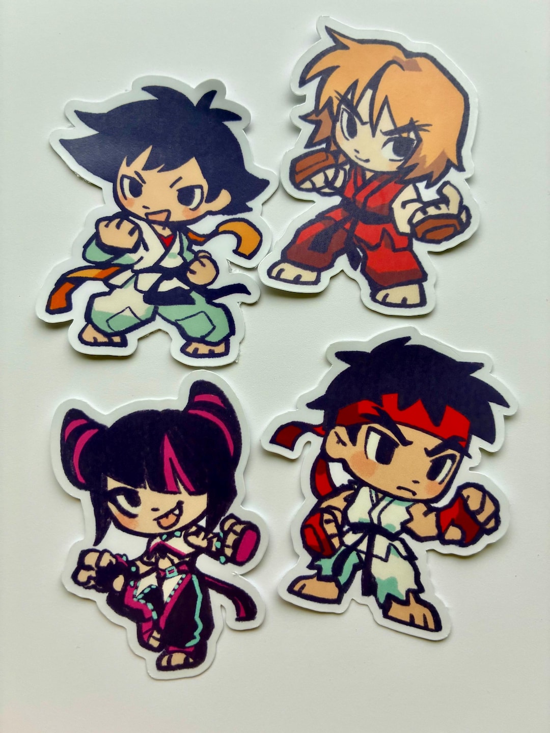 Stickers Ryu Street Fighter Ryu Ken Makoto Juri Stickers - Etsy