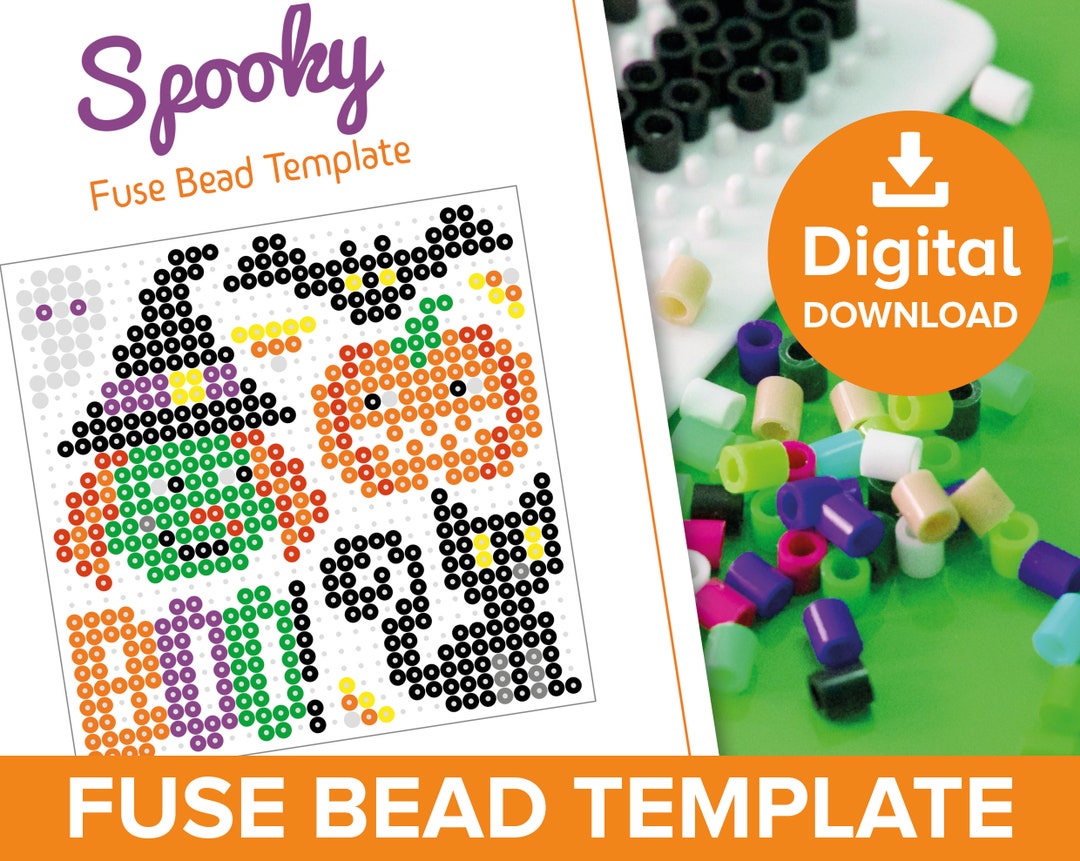 Halloween Fuse Bead Templates Hama Perler Nabbi Beads Craft Etsy