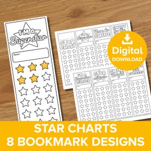 Star Chart Reward Tracker Bookmarks, Children's Reading Challenge Worksheet, Kids Math Homeschool Log, School Good Choices Printable Pack