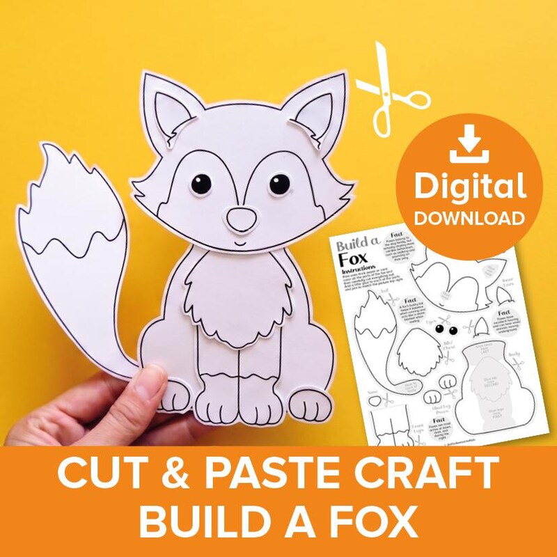 Fox Cut Paste - Etsy UK