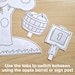 Build an Apple Tree Cut & Paste Craft, Fall Fruit Coloring Page ...