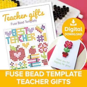 Lehrer Geschenke Sicherung Perle Vorlage, Bester Tutor Dankeschön Karte Handwerk, Schule Sommerpause Abschied Geschenk, Hama Perler Pyssla Muster Printable
