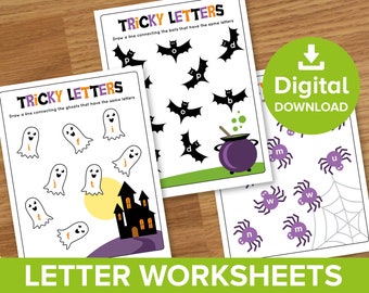 Printable Spooky Letters - Etsy