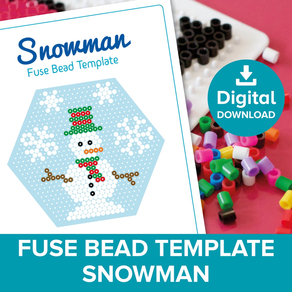 snowman-fuse-bead-templates-hama-perler-nabbi-beads-snowflake-craft