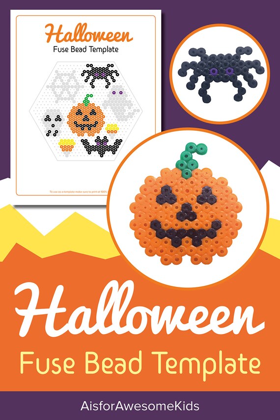 Halloween Perler Beads (50+ Free Patterns!) - DIY Candy