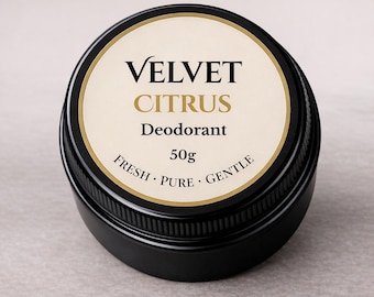Velvet Citrus Deodorant Cream – All-Natural, Aluminium-Free, Tin Packaging