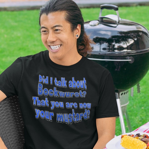 T-shirt homme avec slogan, humour bockwurst - 100 % coton - T-shirt homme drôle