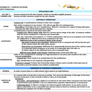 Florida Essay and Multiple Choice Outlines