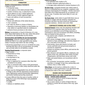Florida Business Entities Outline