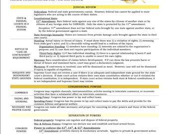 Federal Constitutional Law Outline