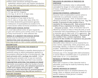 Florida Evidence Outline